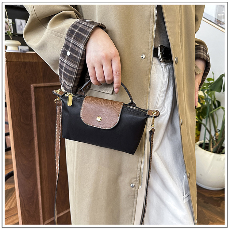 Free Shipping 2025 New Designer Bag Luxury Wallet Retro Fashion Multifunctional Cross-border Women's Shoulder Bag, High-end Nylon Dumpling Bag