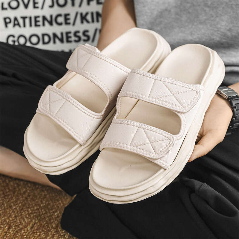 Men's Plus Size 2025 Summer New Lightweight High Elasticity Stepping Comfort Sandals Korean Fashion Trend
