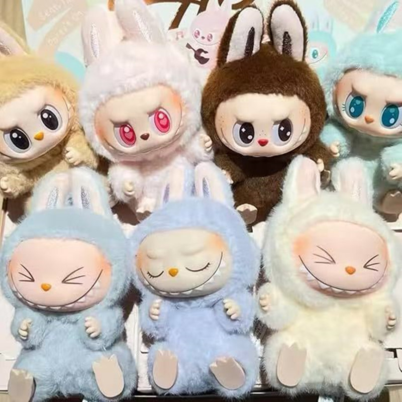Labubu plush aroon action animation character doll hobby pendant decoration cute mysterious box PVC Childrens Day surprise gift factory outlet 2025
