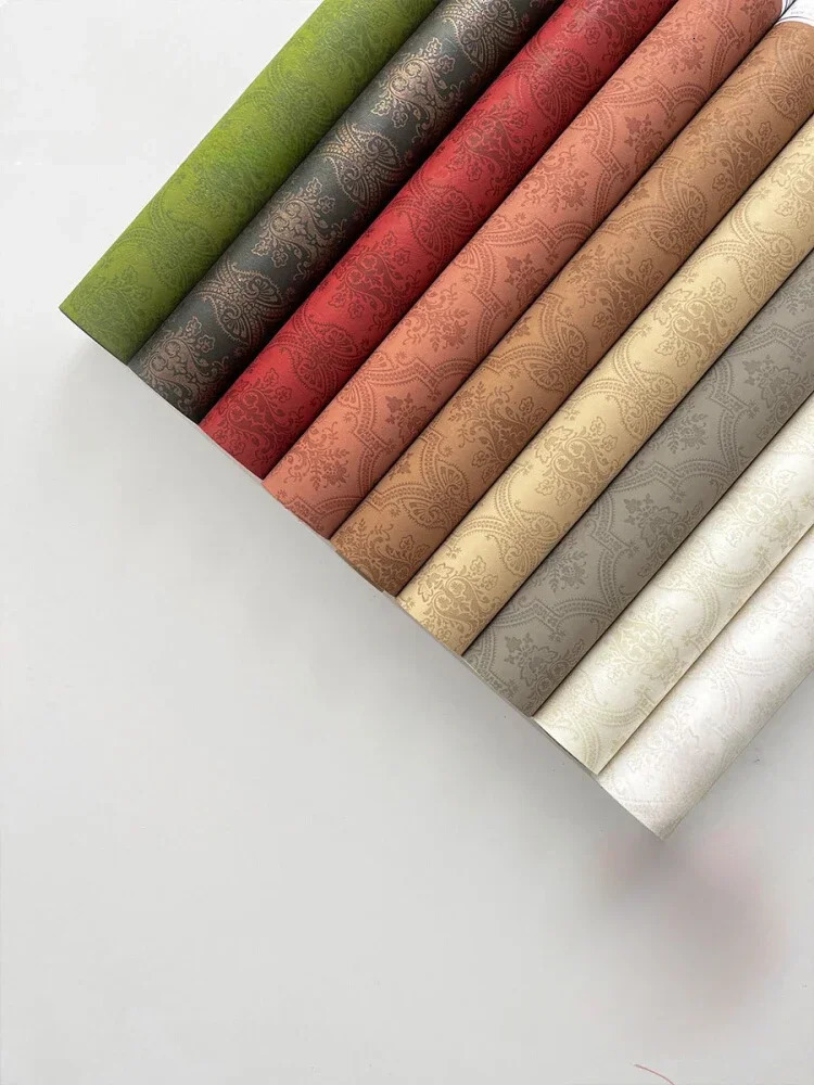 60cmX6Yards Classical Textured Elegant Paper Flower Bouquet Art Wrapping Papers Flower Shop Gift Floral Colorful Packaging Cover 250606