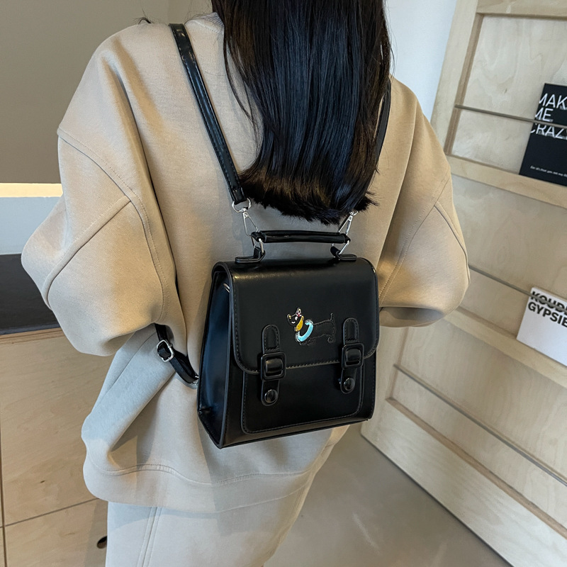 designer French Retro Color-Block Backpack for Women, Cambridge Bag, Autumn/Winter 2025 New Trendy Women's Bag, Single Shoulder Crossbody Handbag