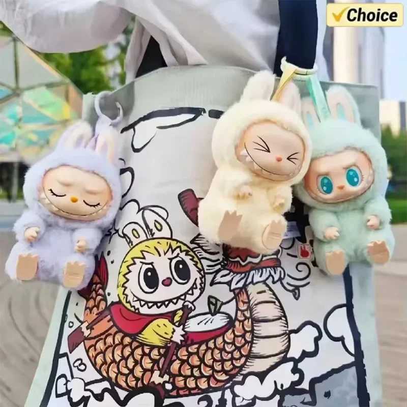 In Stock Hot Anime Figure Labubu Have A Seat Series PVC Pendant Doll Model Toy Kawaii Monster Replica Keychain Toy Birthday Gift Z250607