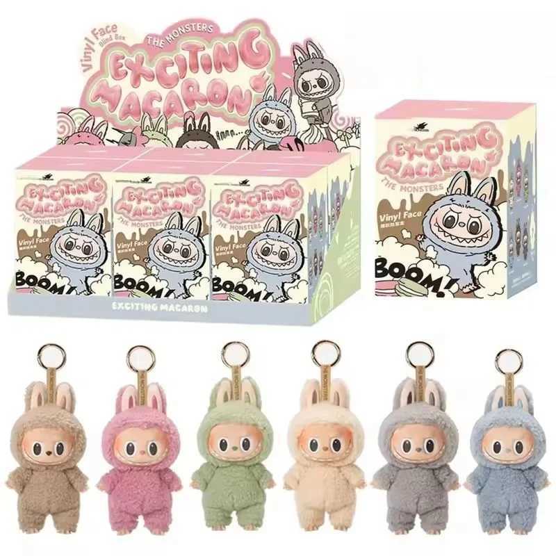 Anime Figure Kawaii Labubu Have A Seat Series PVC Pendant Doll Model Toy Kawaii Monster Keychain Toy Birthday Christmas Gift XJ250607