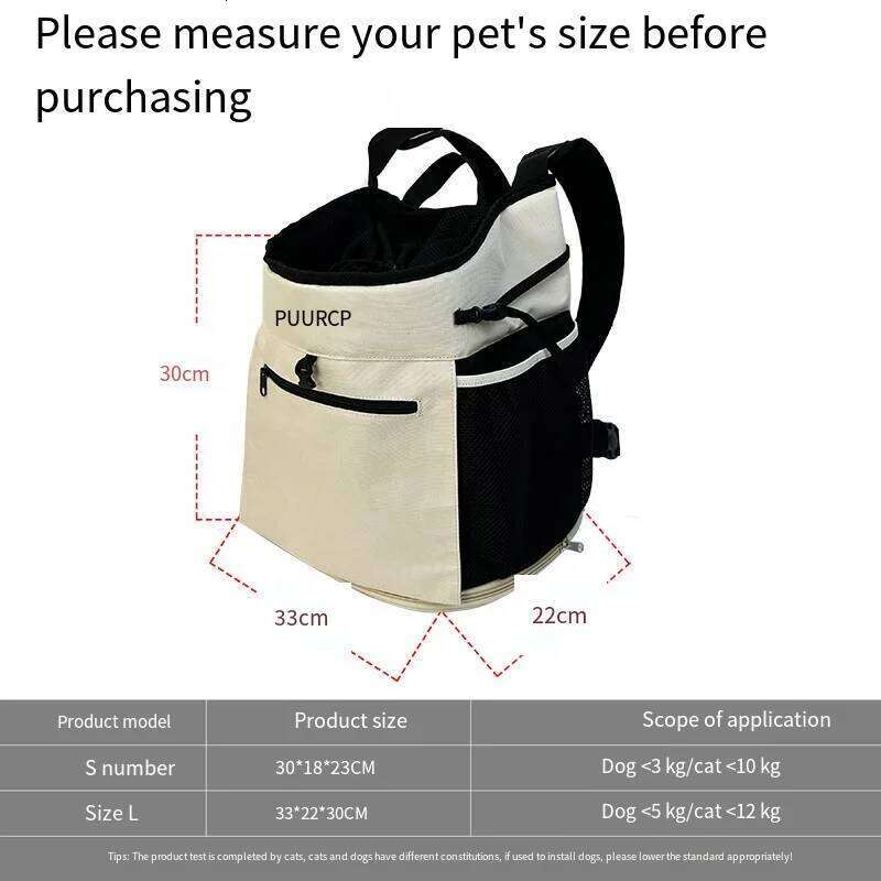 Designer Bag PUUROF Backpack For Accessories Small Cat Go Out Break Free Walk Dog Dirty Pet Backpack Car