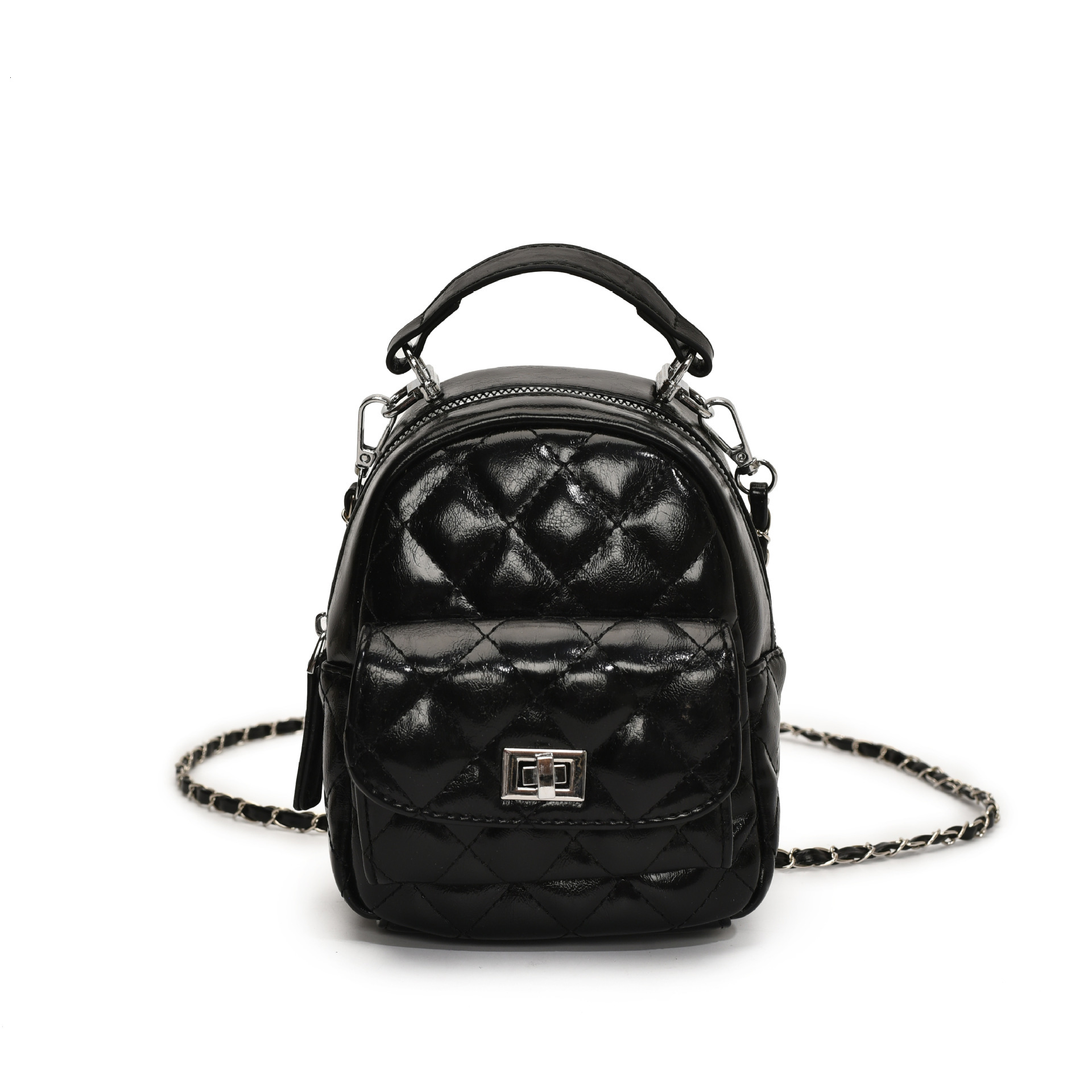 designer High-end Niche Quilted Chain Double Shoulder Small Bag for Women 2025 New Fashion Versatile Backpack Handbag