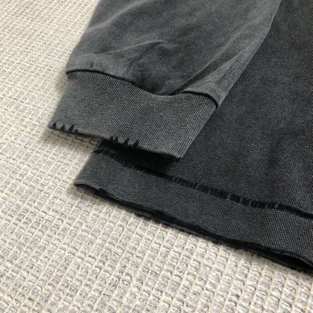 SAINT OF MICHAEL Best Quality Streetwear Vintage Long Sleeves Tee Casual Loose Oversize 100%Cotton Tops T Shirt For Men Unisex