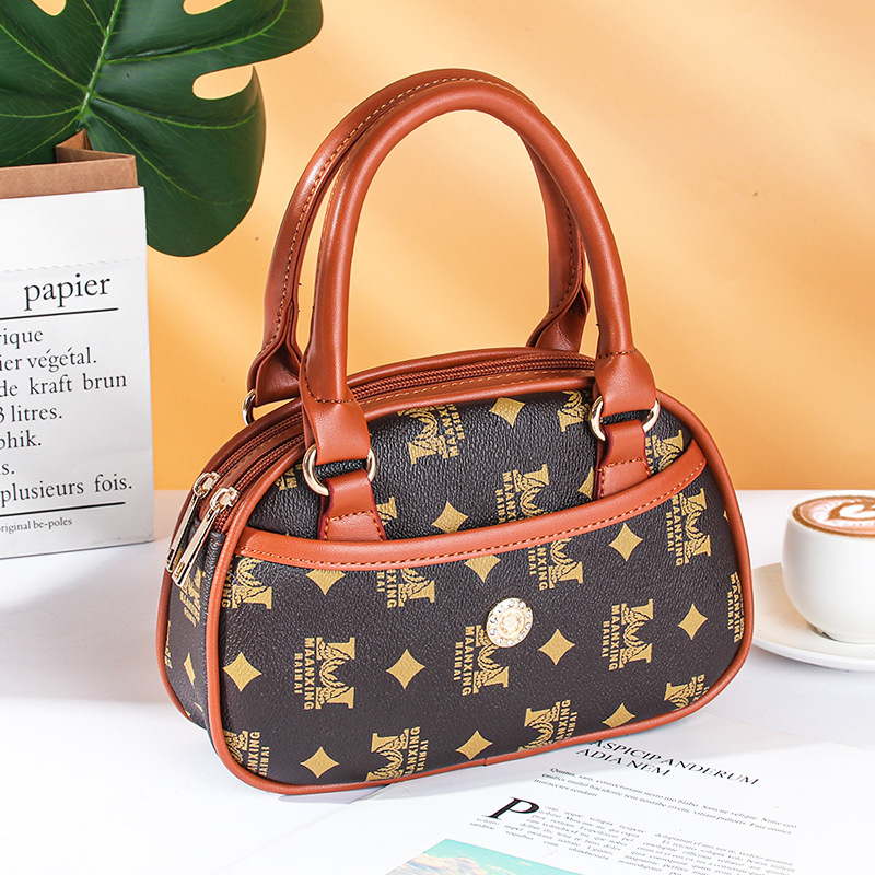 Luxury Brand Designer Bag Middle-Aged Women's Bag 2023 Spring Summer New Fashion Handbag Women's Small Bag Mom's Handheld Grocery Coin 