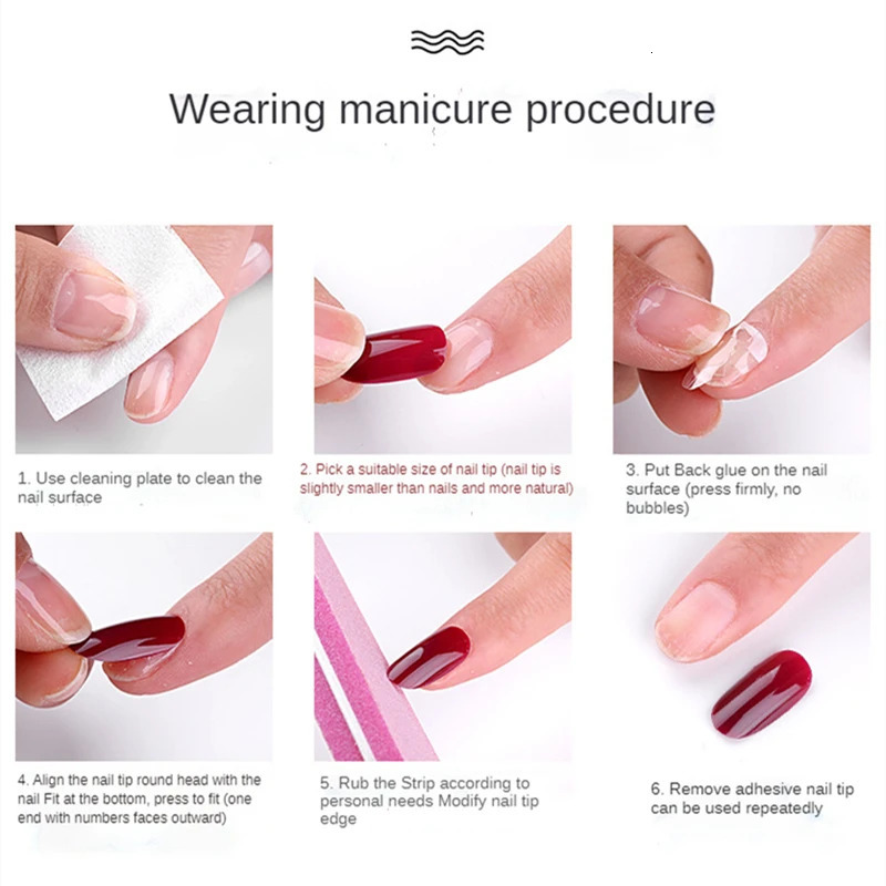 240 Pcs Lot Transparent Double Side Adhesive Tapes Glue Sticker False Nail Stick Tools 250605