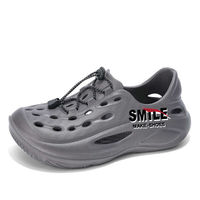 Thick-Soled Large Size Men, Summer Outdoor EVA Sports Cushioning Hole Shoes, Beach Sandals for Men