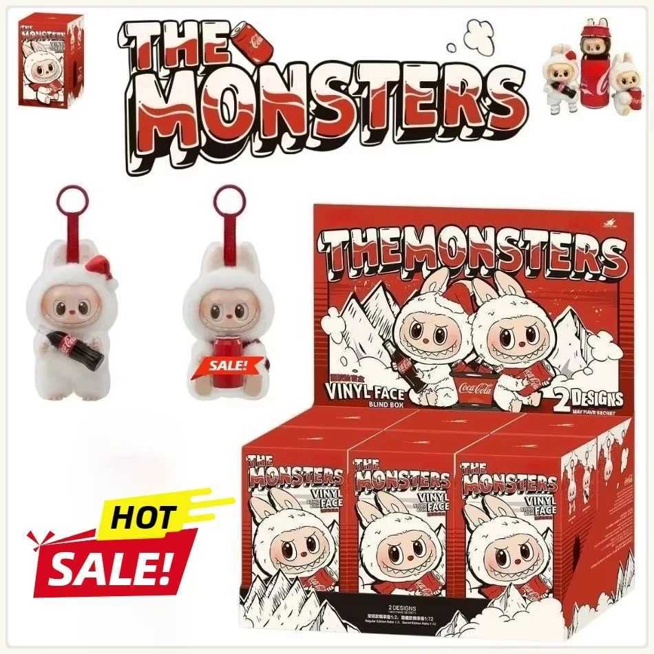2025 Anime Figure Labubu Blind Box Macaroon Vinyl Pendant Doll Model Toy Cute The Monster Replica Keychain Toys Z250607