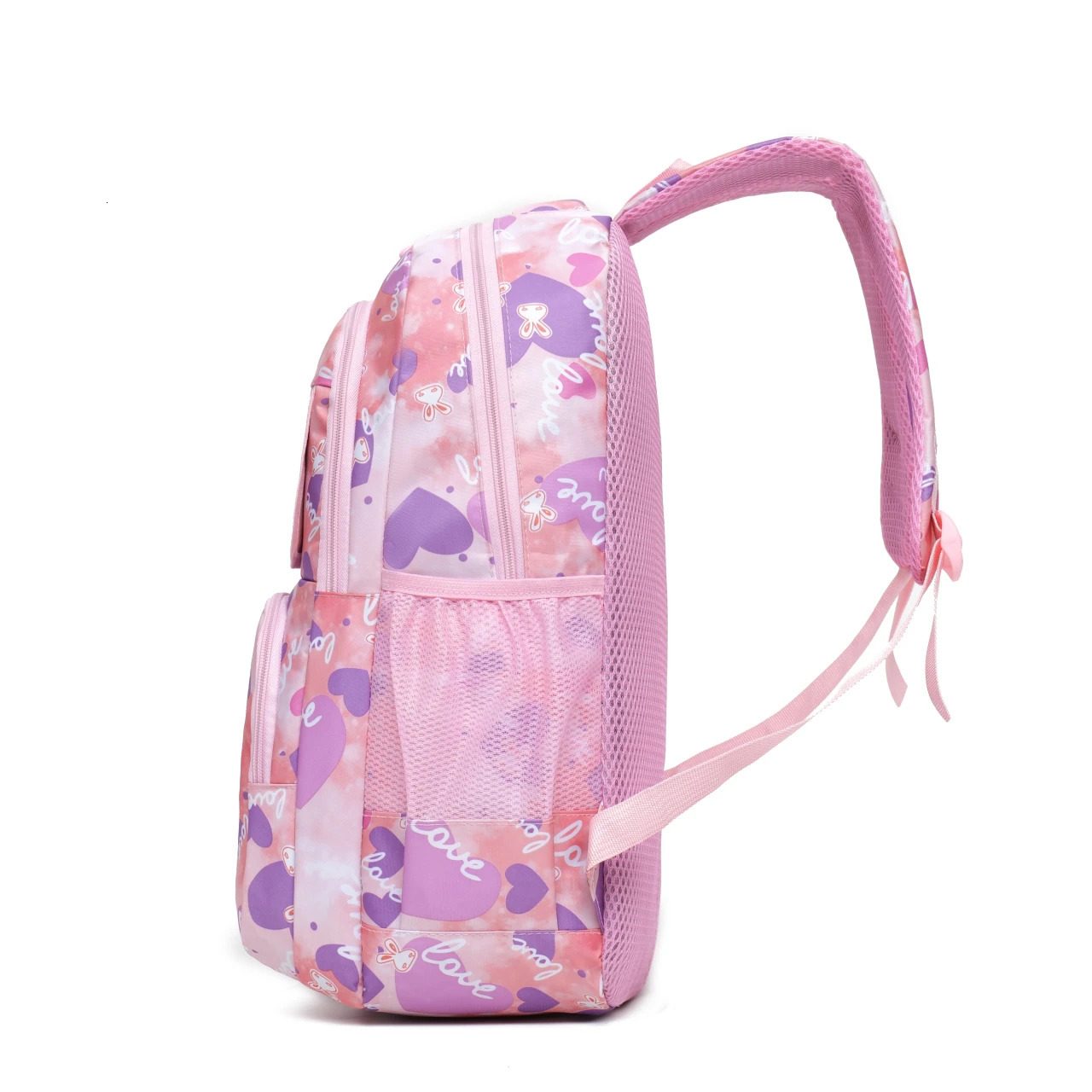 HighAesthetic StainResistant Nylon Printed DoubleShoulder Backpack for Primary School Students Grades 36 Large Capacity 250605