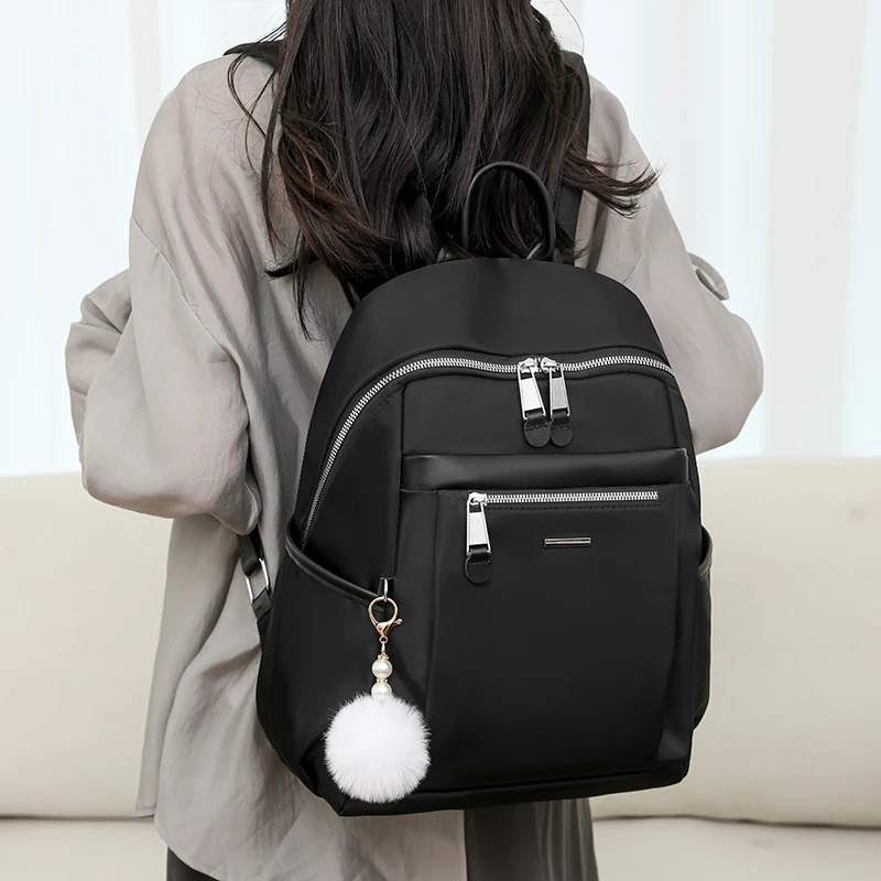 Backpack Fashionable Lightweight Oxford Cloth Travel College Student Computer Large Capacity Commuting Bag School Bag 250605