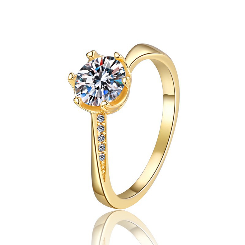 Elegant 925 Sterling Silver Moissanite Ring with 18K Gold Plating, Snowflake Design Wedding Band for Women