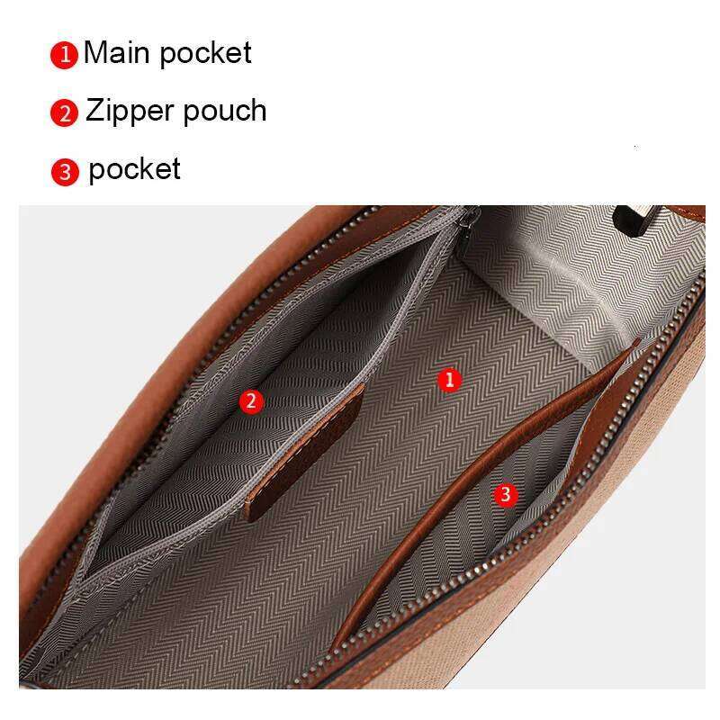 Aidrani Cowhide 2024 Autumn New High-End Plaid Satchel Small Square Casual Versatile Genuine Leather Shoulder Crossbody Bag