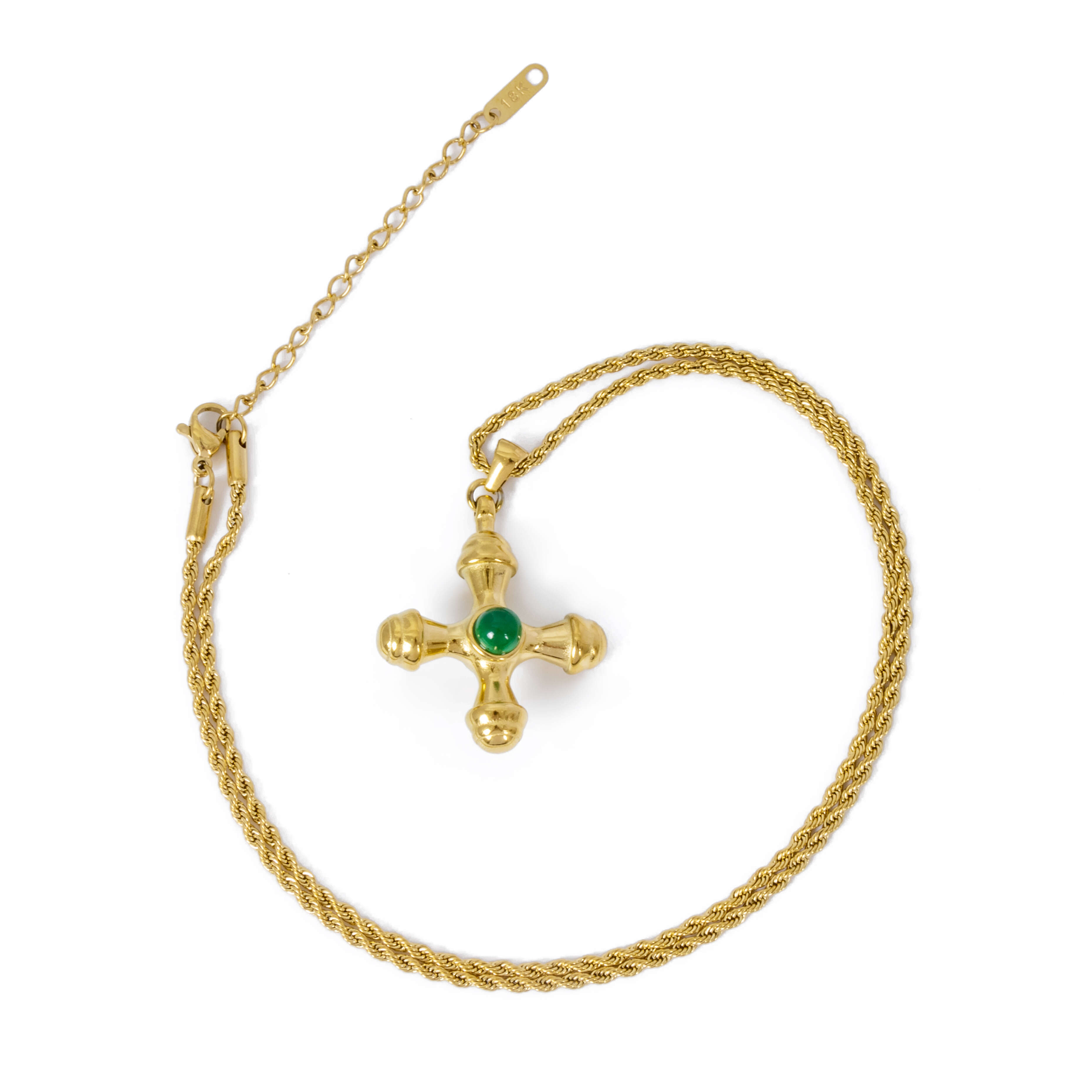 Fashion Jewelry Wholesale Customized 18K Gold Stainless Steel Cross Necklace Stainless Steel Pendant Necklace for Men Women