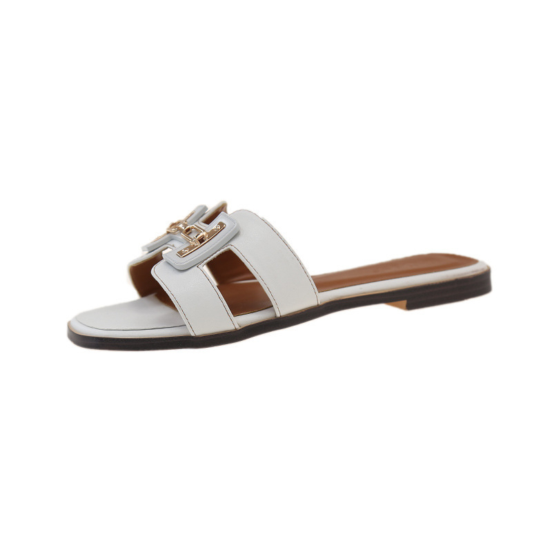 hot free shipping designer slippers for women casual fashion outdoor Vintage sandals Indoor sliders size 35-43 black white