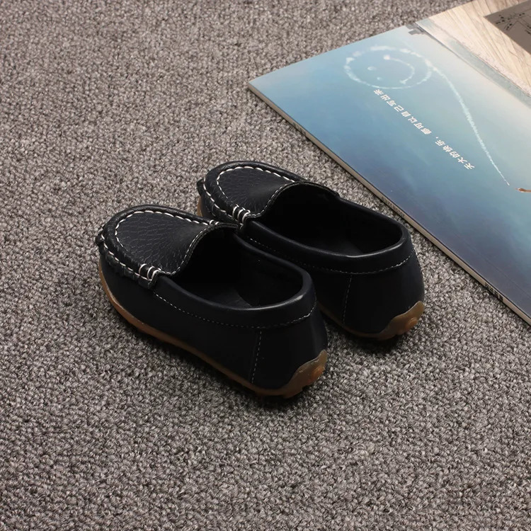 Kids Casual Shoes Flat Candy Colors Unisex Boys Girls Soft Loafers Slipon PU Leather For Children Size 2138 Moccasin 250604z