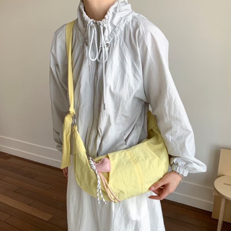 designer Nylon Dumpling Bag Large Capacity High-end 2025 New Korean Style Casual Crossbody Bag Simple Versatile Shoulder Bag for