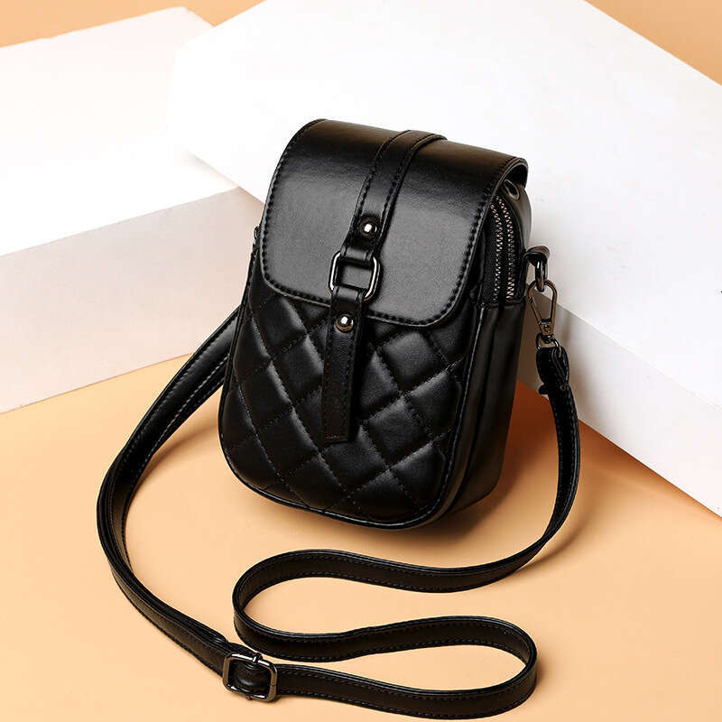 Phone for Women 2025 Spring New Fashion Single Shoulder Crossbody Small Embroidered Quilted Mini Bag