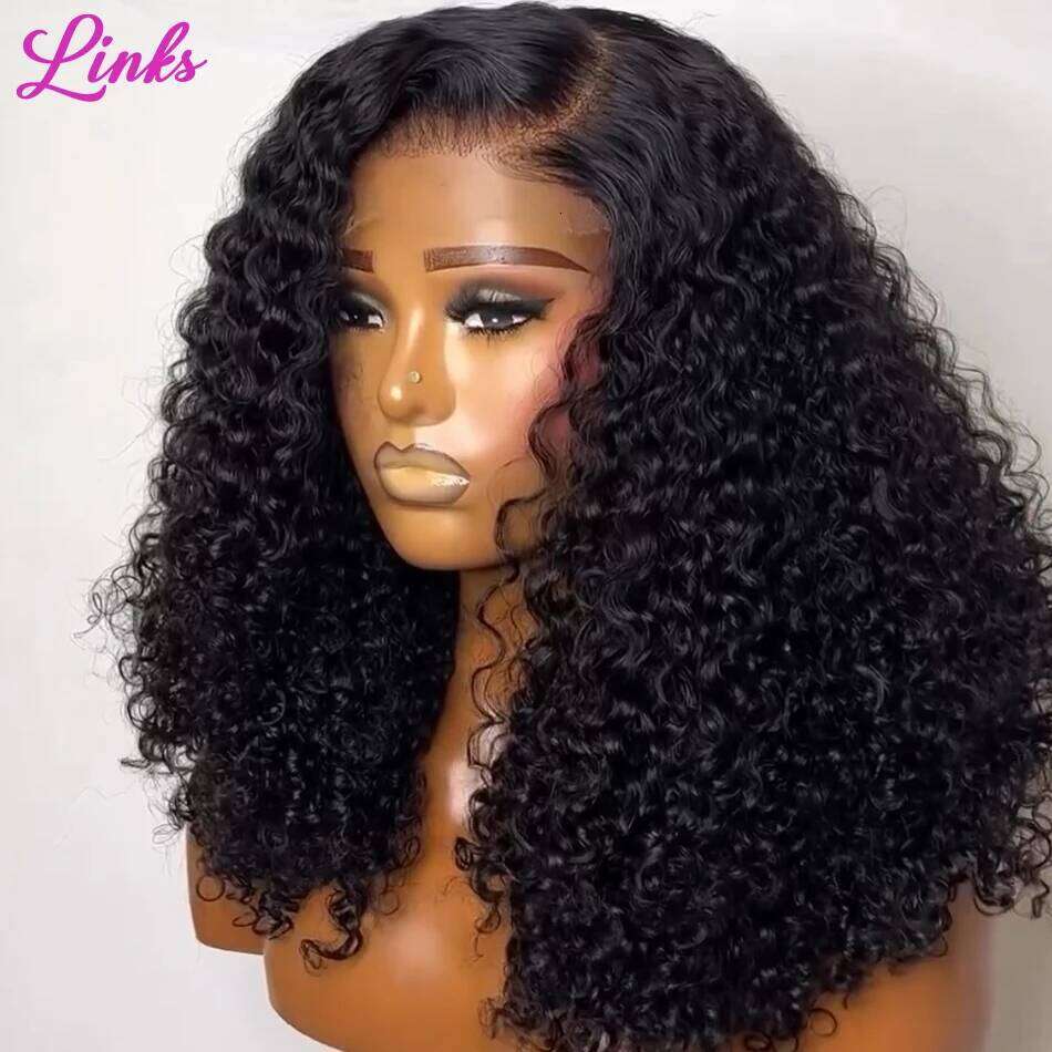 NAMM Links Short Bob Wigs Water Curly 13x4 13x6 HD Front Human Hair For Women 250% Brazilian Deep Wave 5x5 Lace Closure Wig