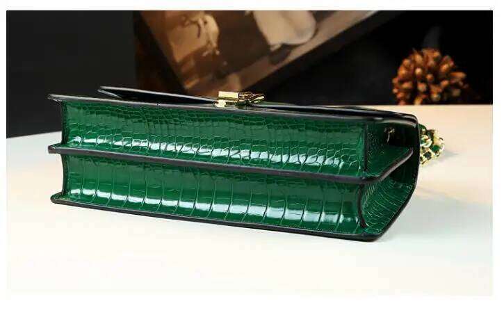 Genuine Leather Women's Fashion Brand Women Handbag Ladies Shoulder Underarm Bag High-Grade Chain Portable Tote Bags