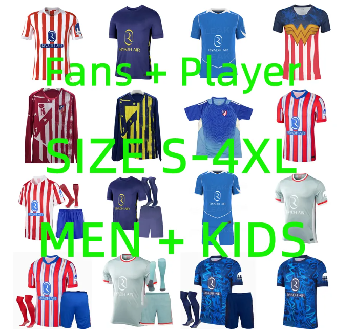 2025 2026 GRIEZMANN J.ALVAREZ SORLOTH Soccer Jerseys KOKE SAUL Atletico Madrids Player version 25 26 M.LLORENTE CORREA DE PAUL Football shirt men kids kit uniform