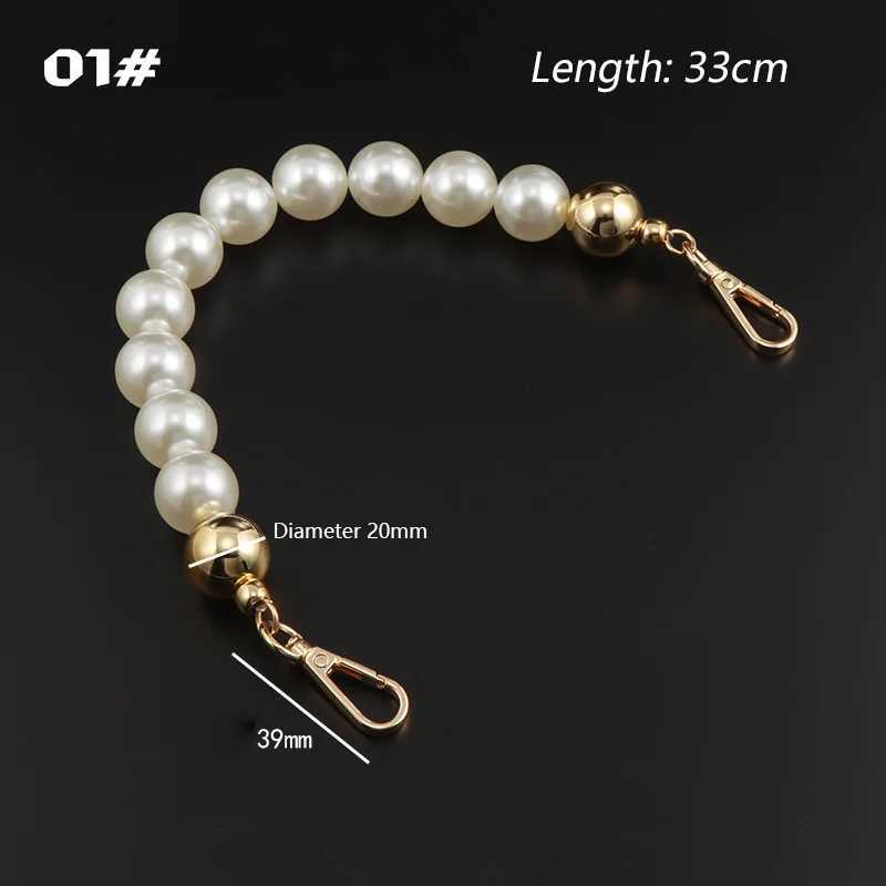 Imitate Pearl Strap for Bags Handbag Accessories Purse Belt Handles Cute Bead Chain Tote Women Purse DIY Replacement Strap Chain XJ250607