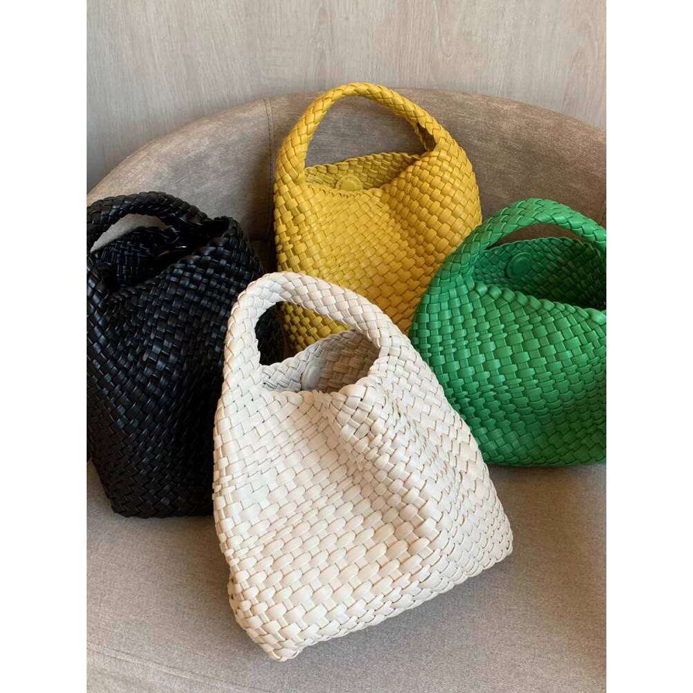 High end Soft Leather Handwoven for Women Underarm New Tote Handbag Shoulder Bag Crossbody