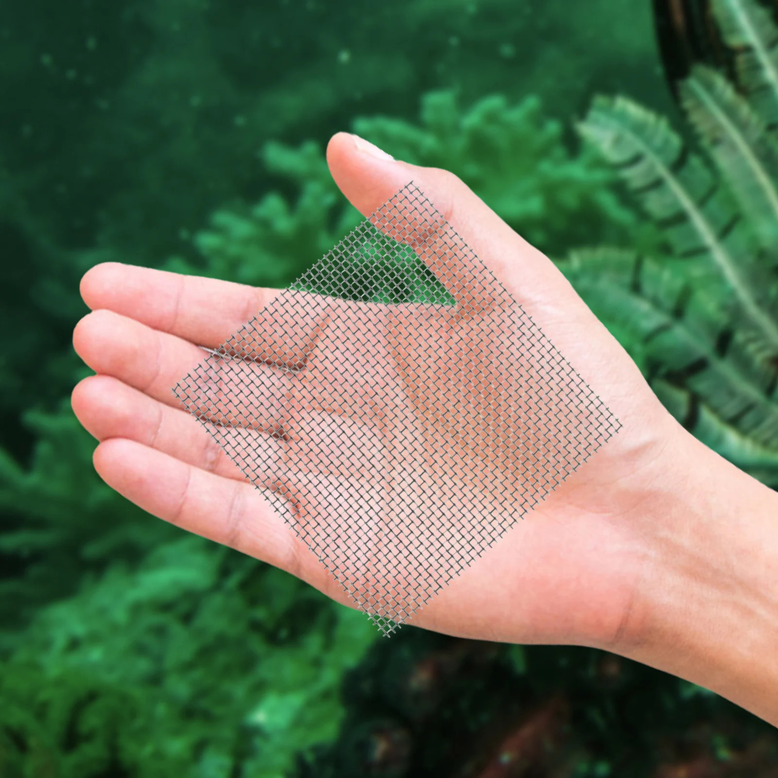 10PCS Aquarium Stainless Steel Wire Mesh Pad Moss Water Grass Fixed Landscape Decoration Fish Tank Stainless Steel Wire Mesh Pad 250604