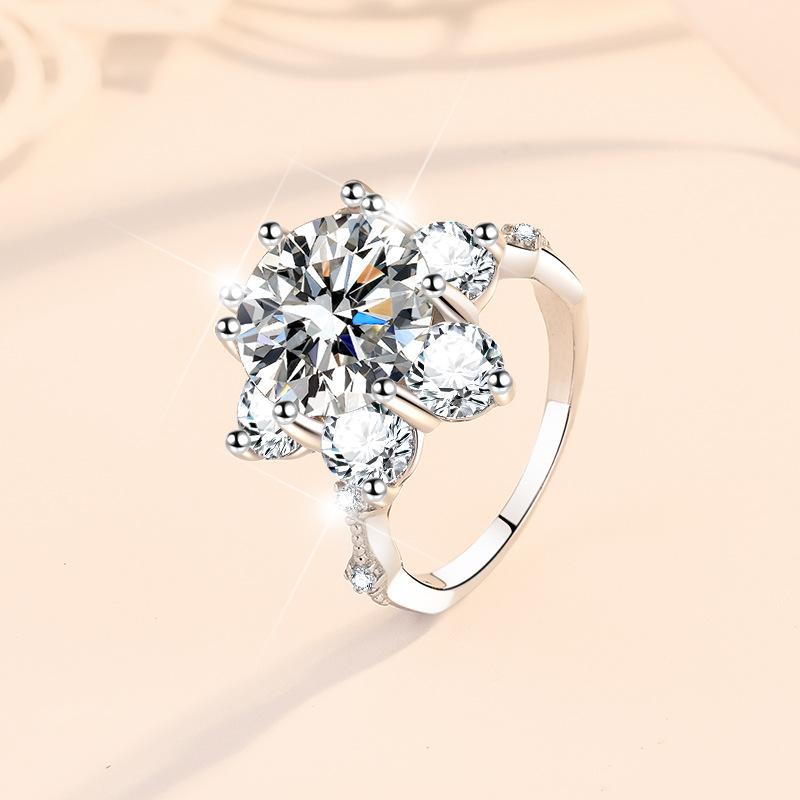 Elegant White Sapphire Alternative Gemstone Bridal Set Featuring a Majestic Royalty-Inspired Ornament
