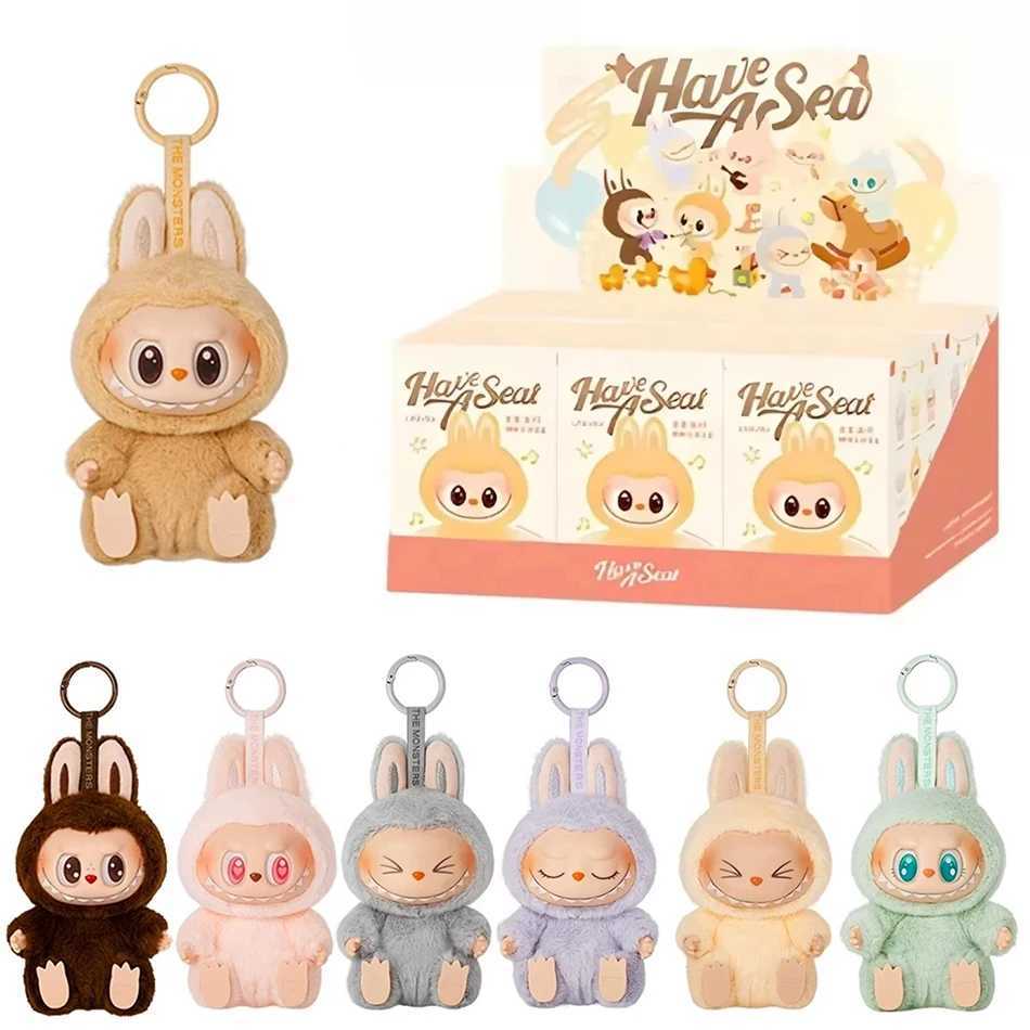 Hot Sale Anime Figure Labubu Have A Seat Series Vinyl Pendant Doll Model Toy Cute Monster Replica Keychain Toys Birthday Gifts XJ250607