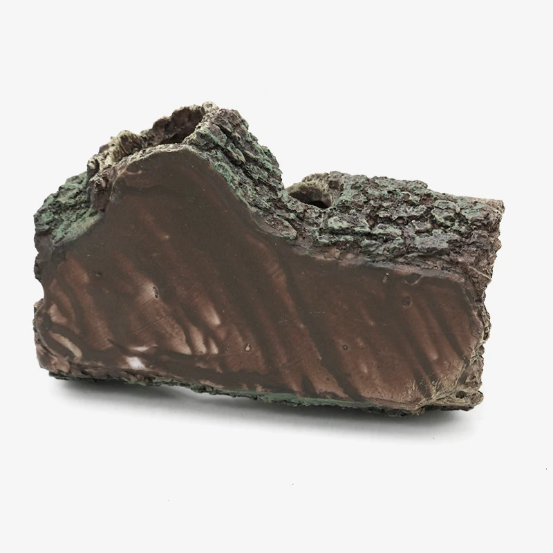 Random Color Creative Fish Tank Decoration Landscaping Resin Wood Barrel Tree Debris Shape Aquarium Resin Home Crafts Ornaments 250604