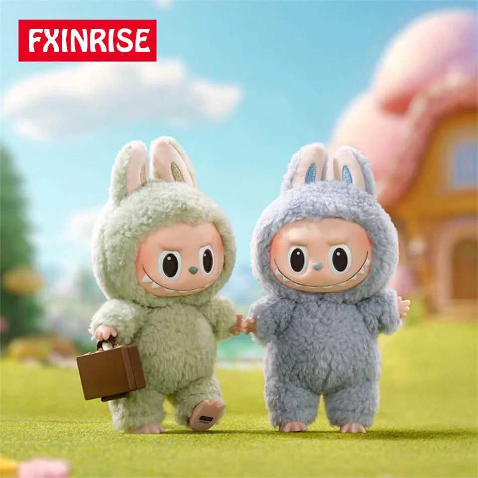 V1Labubu Protective Cover Cotton Doll Bag Transparent Doll 17cm Dustproof Hanging Plush Doll Dust Drying Doll shell Keychain Bag Z250607