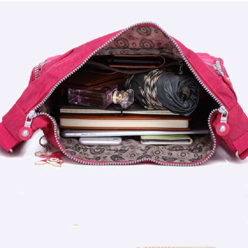 New Casual A4 Waterproof Men Women Shoulder Messenger Bag Lady Cross Body Purse Lightweight Blue Black Red Purple Green M1304