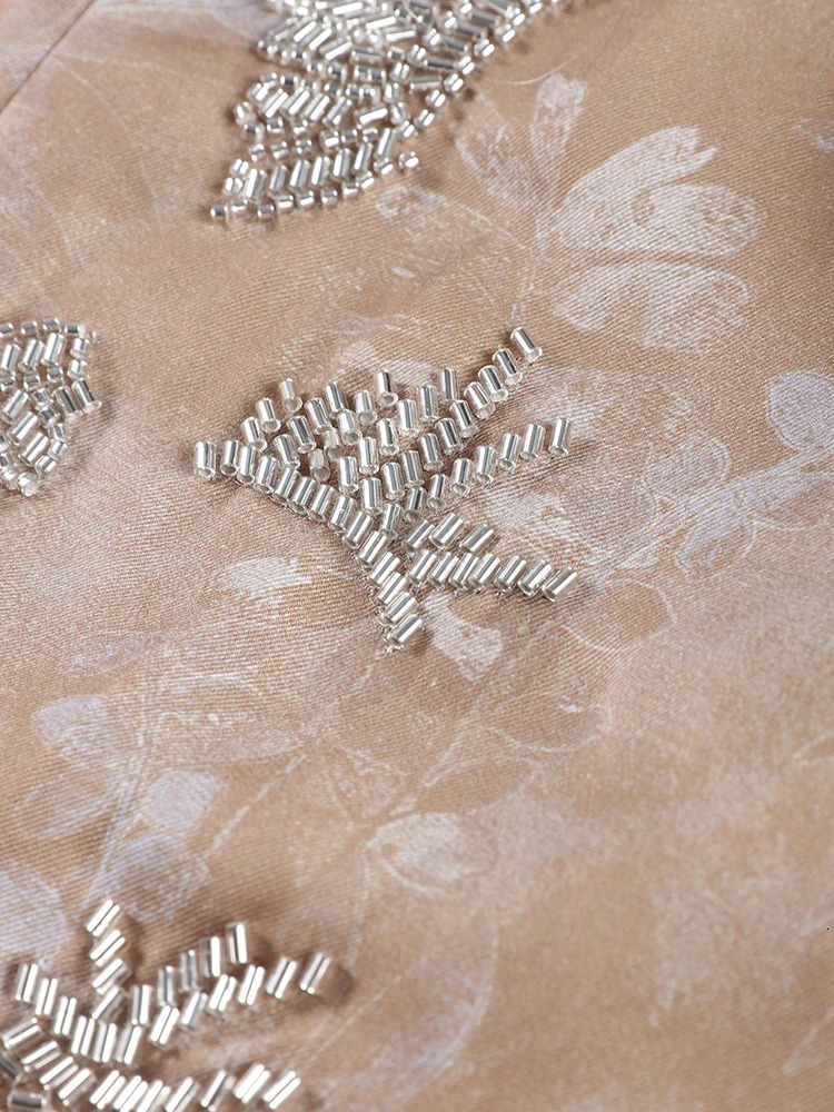 Chic Halter Bead Embroidery Long Pants Set Women Lace Up Backless Sleeveless Tank Top Wide Leg Trousers Suits2025 Female Outfits 250605