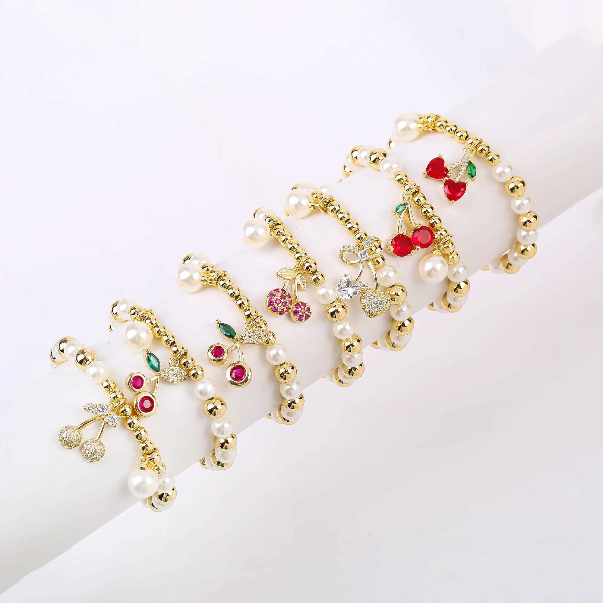 13 Style Choice 3pcs Lucky Red Cherry Crystal Fruit Necklace Earrings Jewelry Set Luxury for Women Daily Party Jewelry Z250607