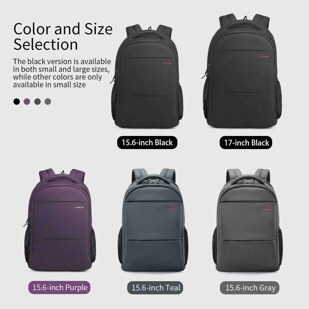 Tigernu Fashion Women Purple Anti Theft 15.6Inch Laptop Female Waterproof Travel School Backpack Bags