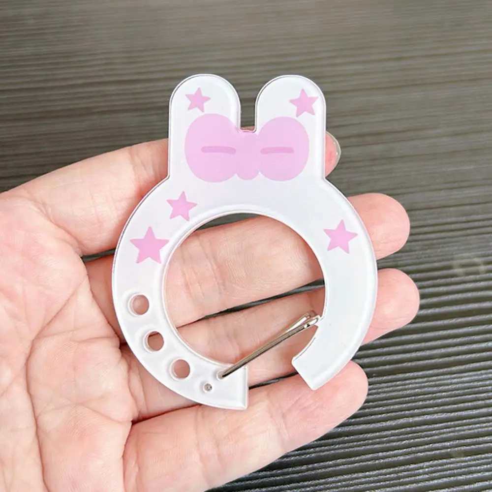 Cartoon Cute Keychain Musical Notes Carabiner Keychains Acrylic Backpack Hanging Pendant Decoration Accessories Holiday Gifts XJ250607