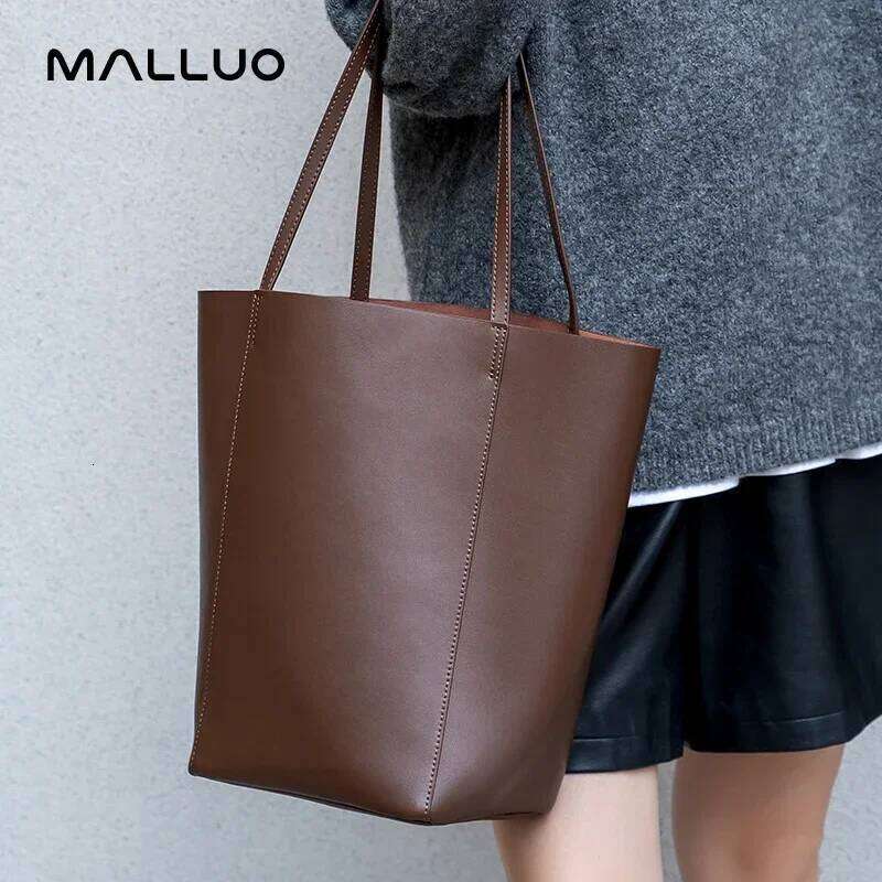 Women's Soft Genuine Leather Shoulder Bags Female Large Capacity Totes Bag Ladies Designer Casual Handbags Fashion Purses
