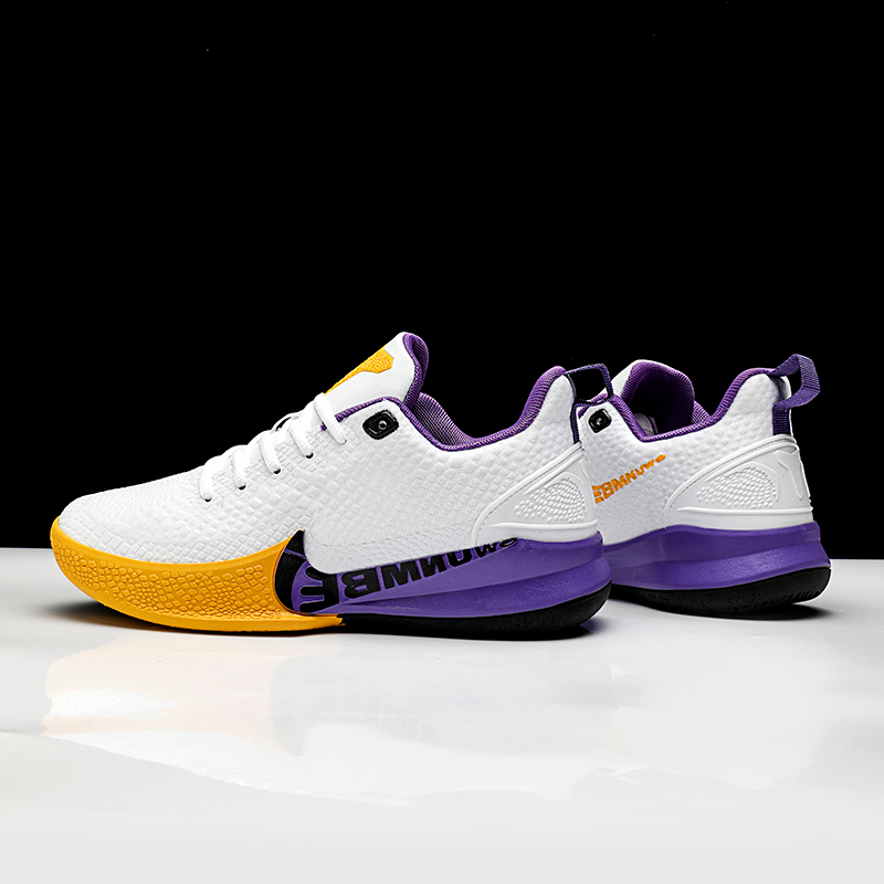 Men's outdoor leisure breathable wear-resistant basketball shoes cushioned rebound large size combat sports shoes