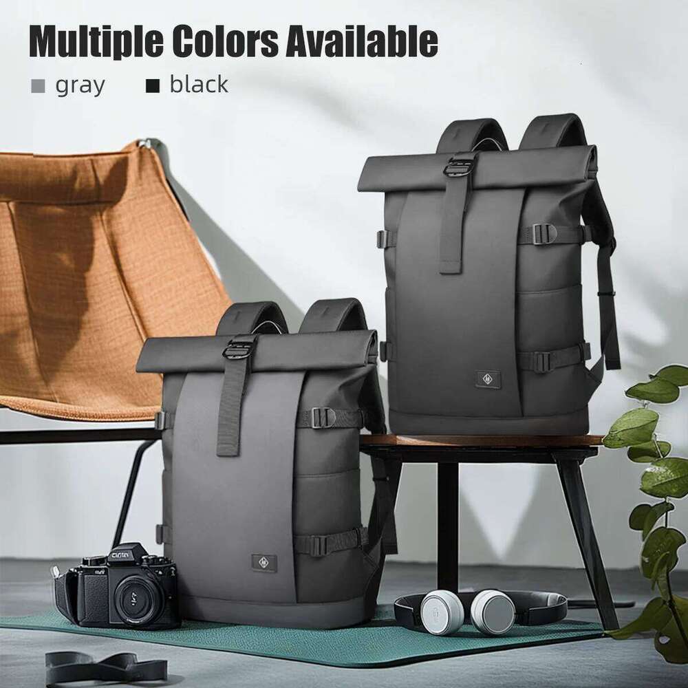 Hcankcan Large Capacity Men Waterproof 17'' Laptop Bag Casual Travel Outdoor Camping Expandable Work Backpack