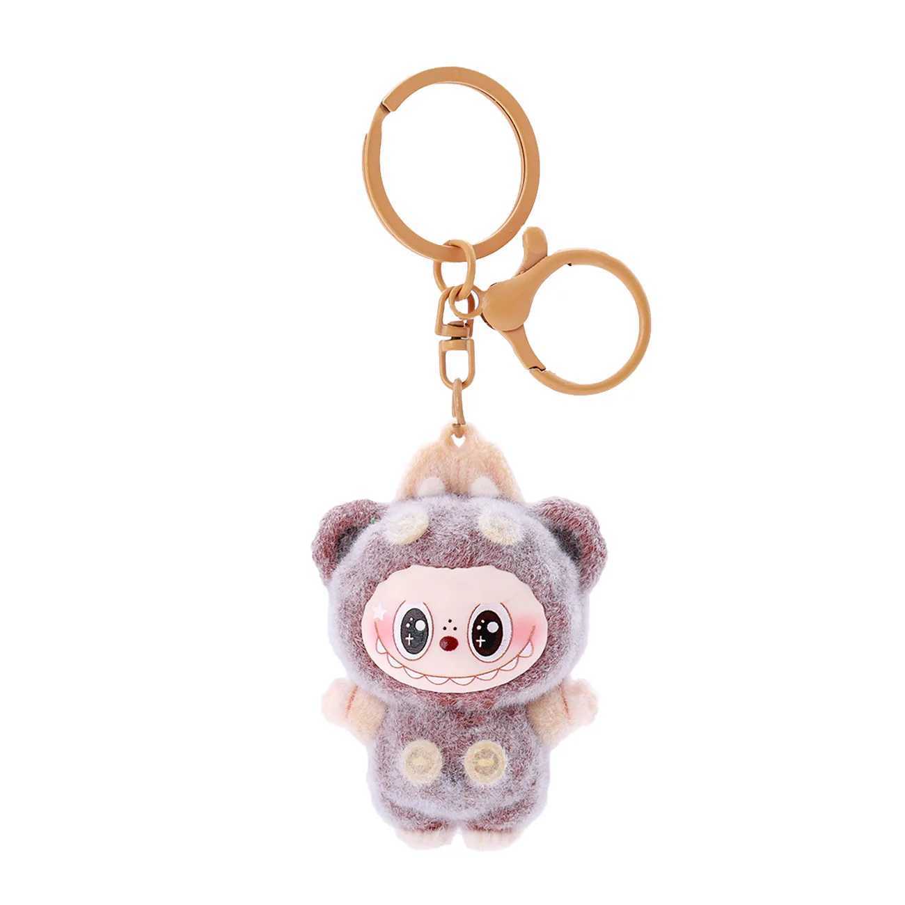 Cute Plush Fabric Bear Keychain Small Pendant Creative Little Gift Schoolbag Pendant Claw Machine Z250607