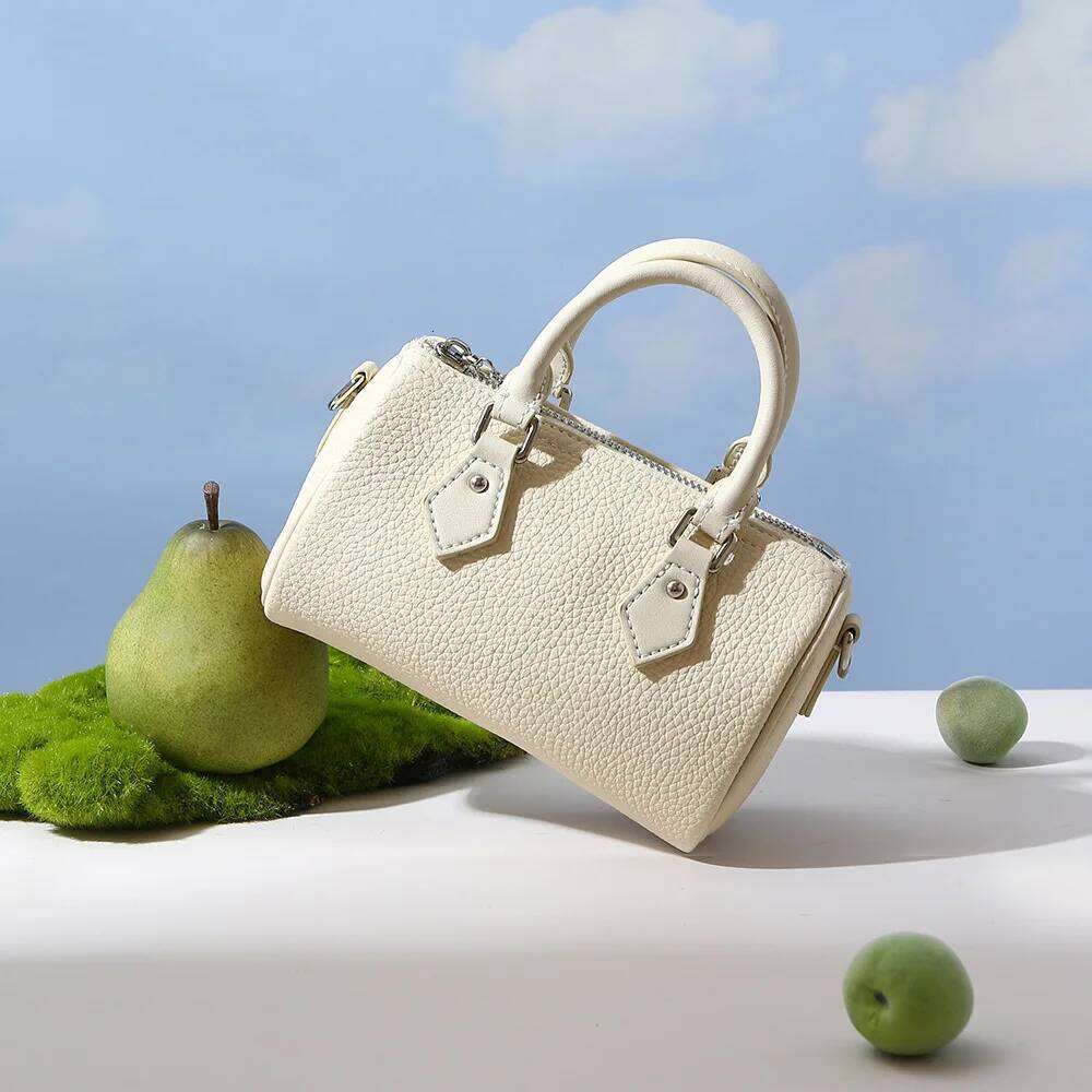 Genuine leather pillow 2025 new design top layer cowhide high quality one-shoulder crossbody bag fashion ladies mini handbag