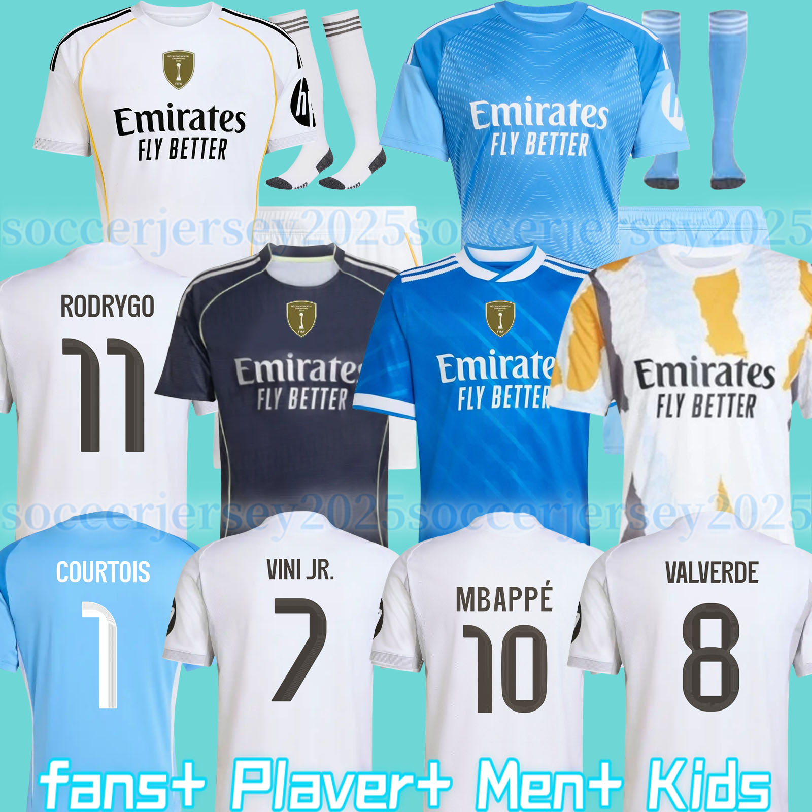 2024 2025 2026 soccer jerseys 25 26 Real 4Th MadridS football shirt CAMAVINGA Mbappe MODRIC VALVERDE Fourth camiseta men kids uniforms VINI JR BELLINGHAM ARDA GULER