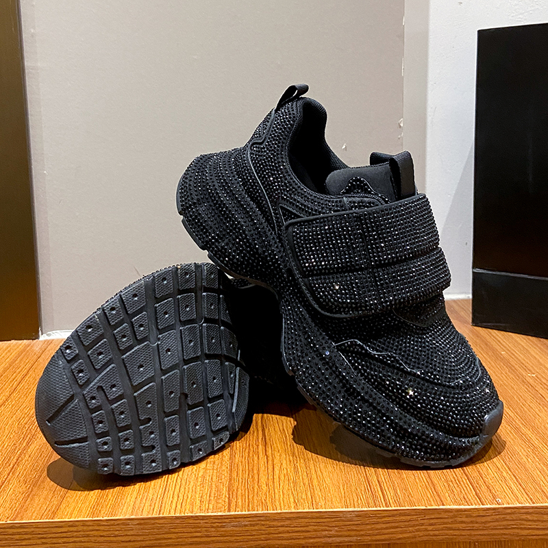 Womens Luxury Thick Bottom Sneakers Water Diamond Casual Shoes Outdoor High Quality Anti Slip Tennis Shoes Designer Sports Shoes Fashionable Running S