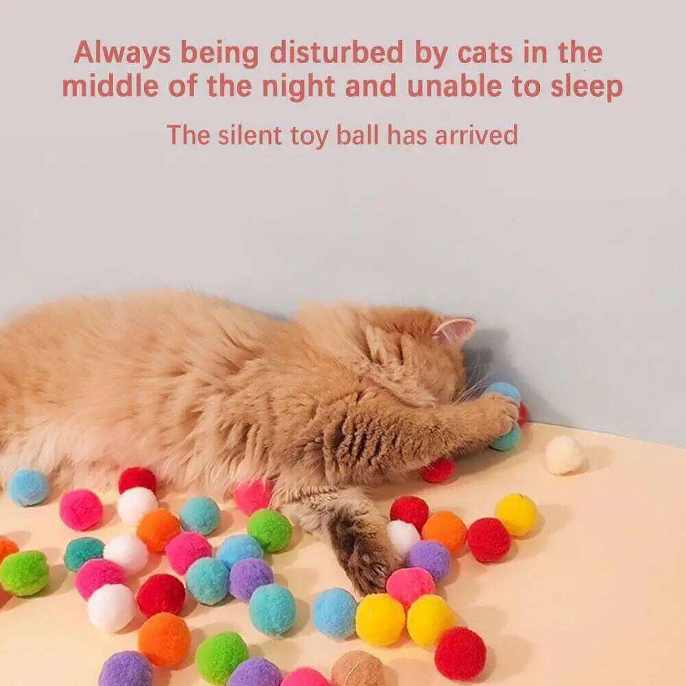Cat Interactive Launch Training Toy For Kitten Creative Mini Shooting Gun Games Stretch Plush Ball Toys Pet Supplies