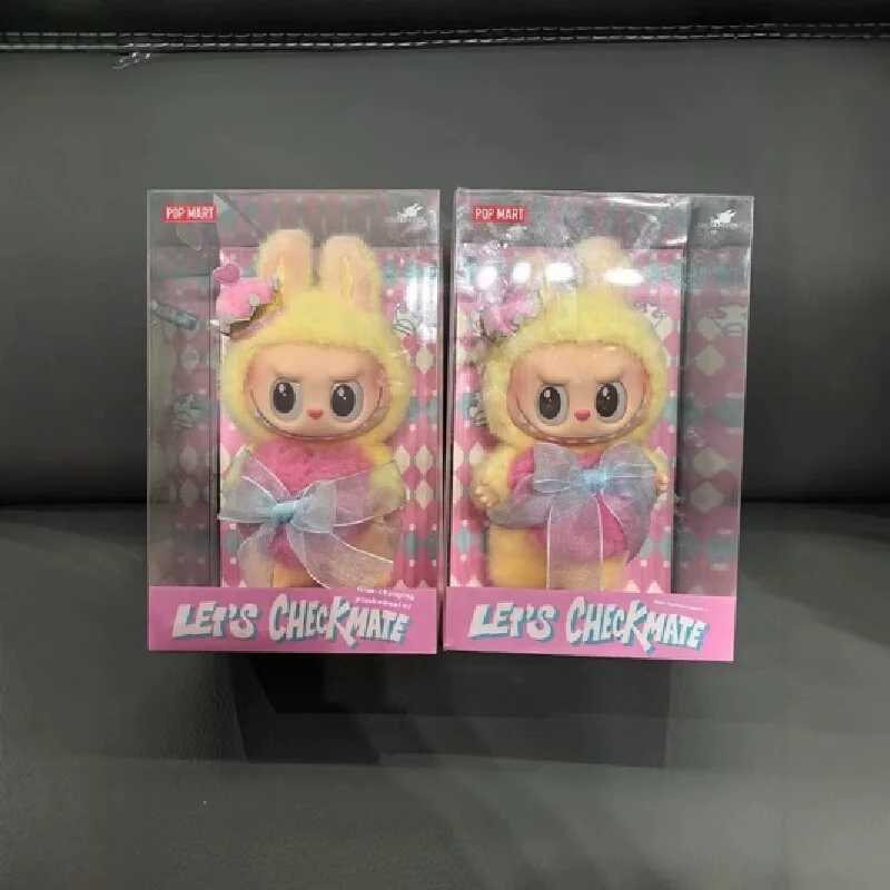 New 17cm Labubu The Monsters LetS Checkmate Series-Vinyl Plush Blind Box Hanging Card Trendy Play Toy Gift Z250607