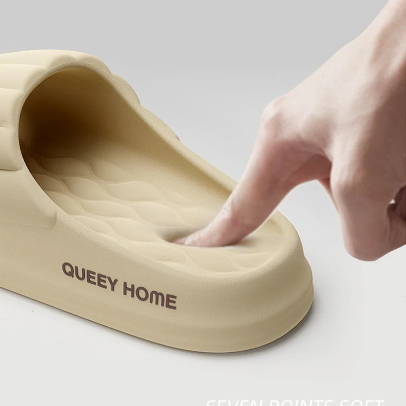 Womens Super Soft Eva Thick Platform Slides Minimalist And Comfortable Indoor Bathroom Non-Slip Slippers Womens Slippers 250605