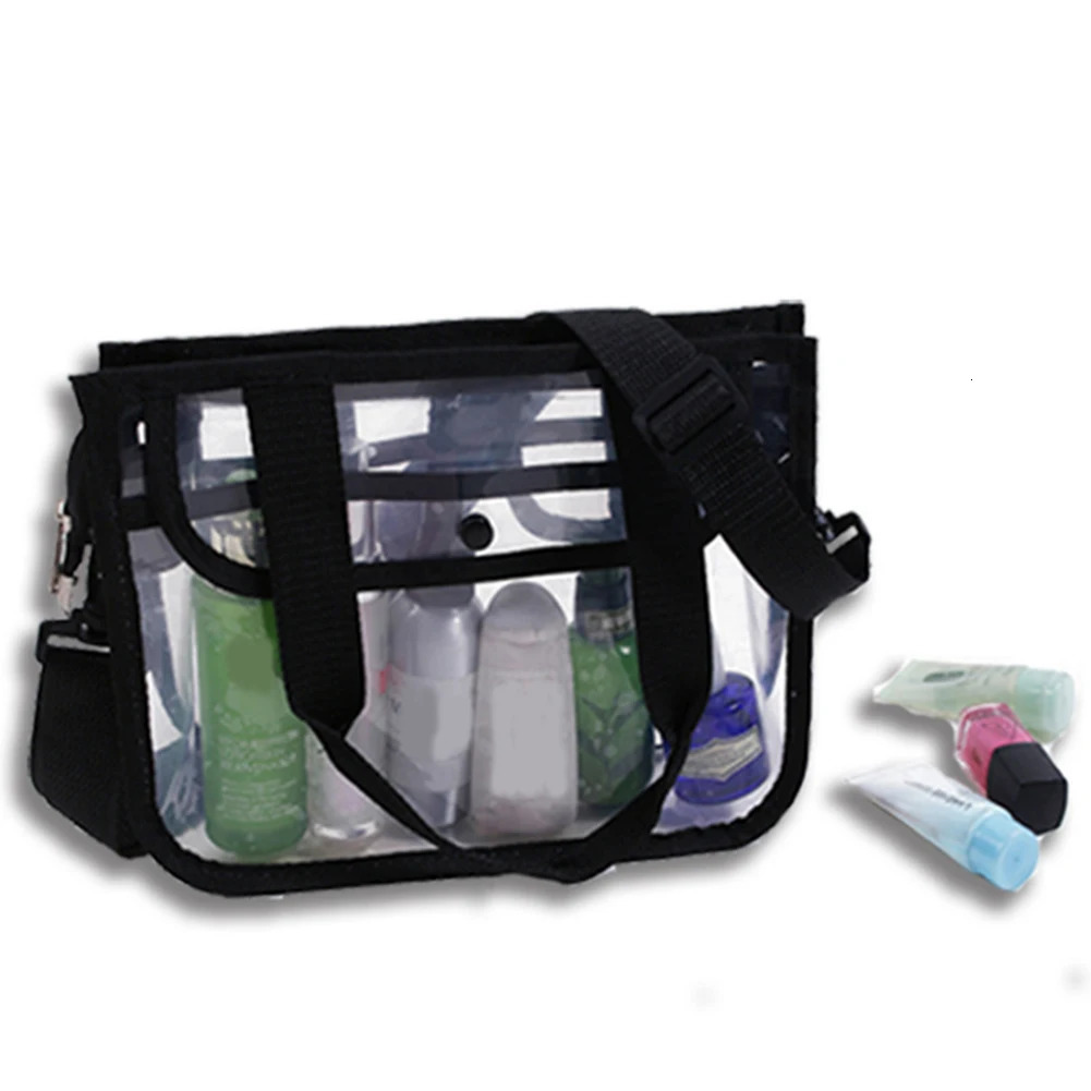 Portable Transparent Women Cosmetic Bag Waterproof Travel Make Up Bags Storage Bathroom Organizer Clear Mens Toiletry Bag 250603