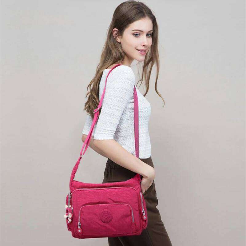 New Casual A4 Waterproof Men Women Shoulder Messenger Bag Lady Cross Body Purse Lightweight Blue Black Red Purple Green M1304